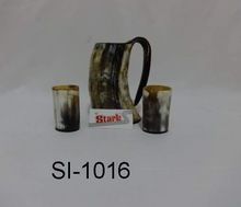 HORN MUG WTH HORN GLASS