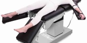 Silver Steel OT Table with Zero Position And Electric Floor Locking System