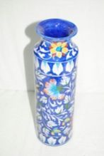 Jaipuri Ceramic Blue Pottery Pickle Jar