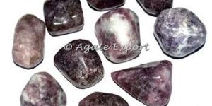 Lepidolite Tumbled Stones from Natural Agate
