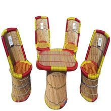 Vintage Design Eco Friendly Cane/Bamboo Furniture Chair and Table for Home Outdoor