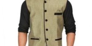 Men Indian Ethnic Pattern Work Jacket