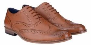 BXXY TAN COLOR GENUINE LEATHER BROGUE STYLE SHOES