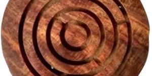 Wooden Carved Maze Game