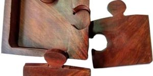 Wooden Jigsaw Coaster