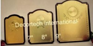 Wooden Golden Plated Shield Memento