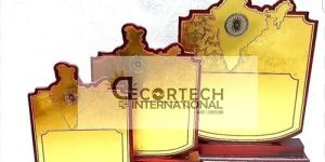 Wooden India Map Memento