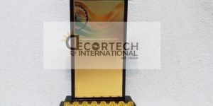 Wooden Indian Flag Momento