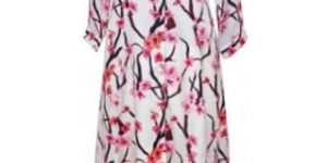 CHERRY BLOSSOM MAXI SHIRT DRESS