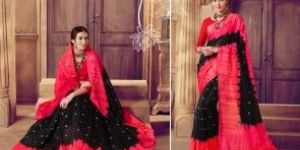 Kota Silk Print Sibori Saree