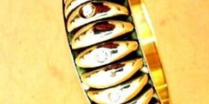 FASHION MARINE STYLE BRASS METAL BEADS GOLD TYPE ARTIFICIAL BANGLES