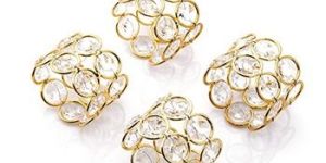 Silver Beaded Napkin Rings