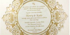 Laser Cut Printed Acrylic Wedding Invite