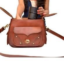 Genuine Vintage Leather Camera Case / Unisex Soft Leather Camera Bag