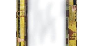 Rustic Mirror Wood Tin Frame