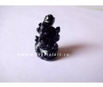 BLUE GOLDSTONE CARVING SMALL GANESHA