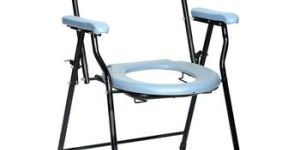 Mild Steel Pipe Folding Commode Chair