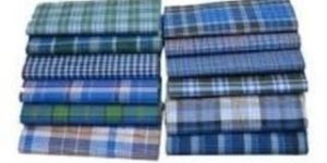 Checked Mens Handloom Mix Cotton Lungi