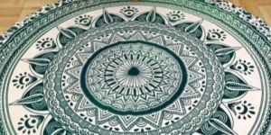 BEACH TOWEL MEDITATION YOGA MAT TIE-DYE ART