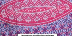 PILLOW CASE OTTOMAN POUF BOHEMIAN COTTON