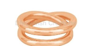 Gold Plated 925 Sterling Silver Simple Promise Unisex Ring