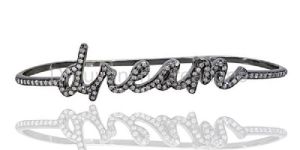 Pave Diamond Dream Palm Bracelet 925 Sterling Silver