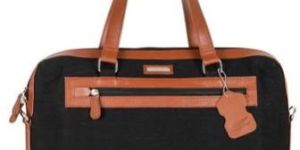 TAN GENUINE LEATHER LAPTOP BAG FOR WOMEN