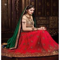 HI-FASHION EMBROIDERED MULTICOLOUR LEHENGA CHOLI