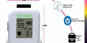 Oxygize Ring Oximeter with Bluetooth SPO2 and Pulse Rate Checker