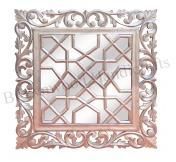 Wooden Handmade Hand Carved Wall Hanging Mirror