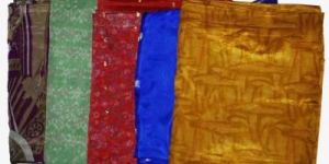 ARTWORK VINTAGE INDIAN SAREE FABRIC