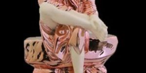 Sai Baba Glossy Rosegold Pink Statue