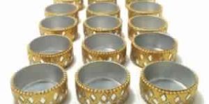 Decorative Handcrafted Golden Diya for Diwali