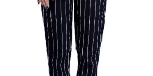 Khhalisi Black Striped Comfort Fit Pants