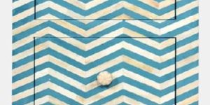 Bone Inlay Bedside Table