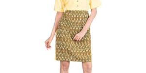 Women Yellow Olive Green Shift Dress