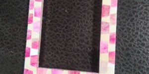 Wooden Frame with Bone Art