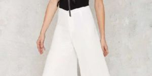 Wide Leg Pants White