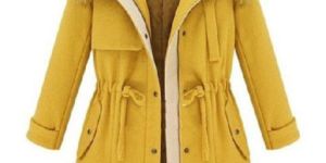 Zippered Slim Padded Coat