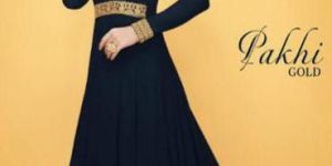 Pakhi Gold Heavy Georgette Anarkali Suit
