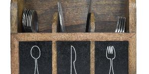 Mango Wood Cutlery Stand
