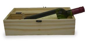 Pine Wood Wine Bottle Box