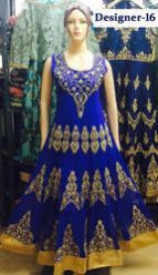 Designer Anarkali Stone Work Ladies Suits