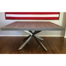 Cross Legs Outdoor Rustic Iron Dining Table