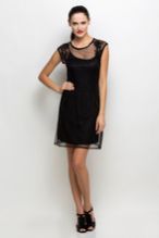 Womenswear Embelished Mesh Mini Dress