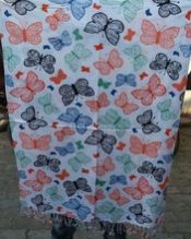 Butterfly Print Super Fine Pashmina Scarf Shawl