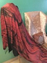 Soft Printed Long Silk Scarf