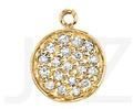 Disc Diamond Charms Pendant