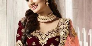 Indian Designer Bridal Fish Cut Tail Lehenga