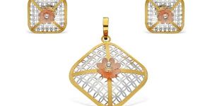 Italian Gold Pendant Set